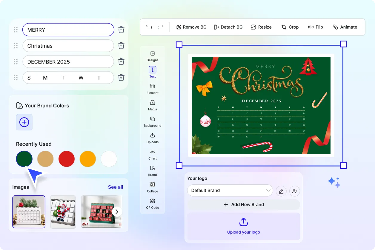 Free AI December Calendar Generator, Free December Calendar Maker Online
